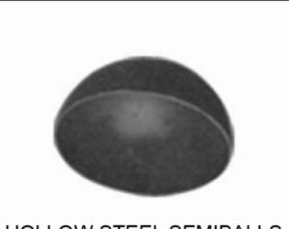 Hollow Steel Semiball component, catalogue SKU SS. 6A/01F