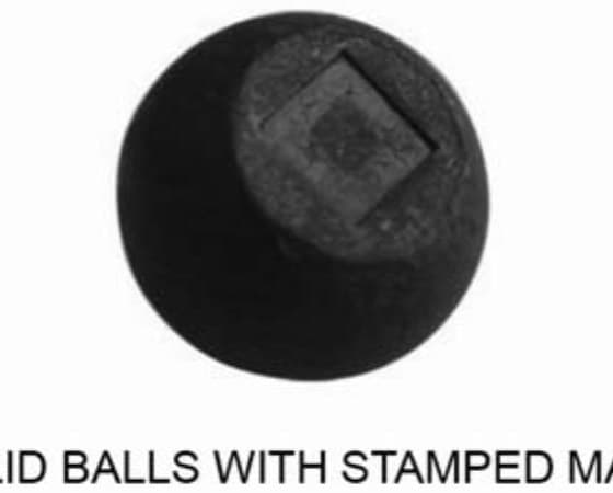 Solid Ball with Stamped Mark component, catalogue SKU SS. 6A/05F