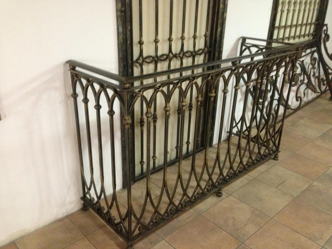 Ornamental metal balustrade and railing work, selected view 2