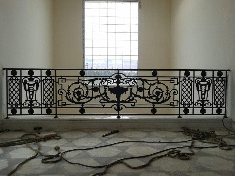 Ornamental metal balustrade and railing work, selected view 4