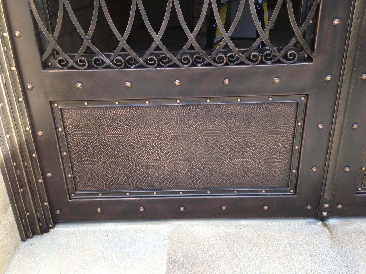Fabricated ornamental metal door and gate work, selected view 16