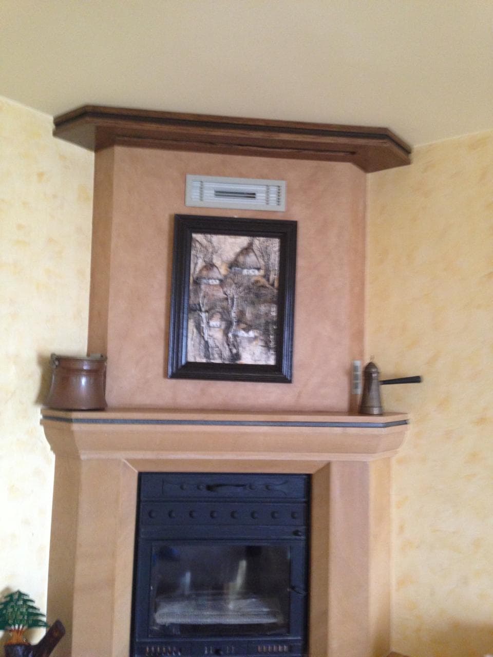 Custom fireplace surround, screen, and forged accessory work, selected view 4