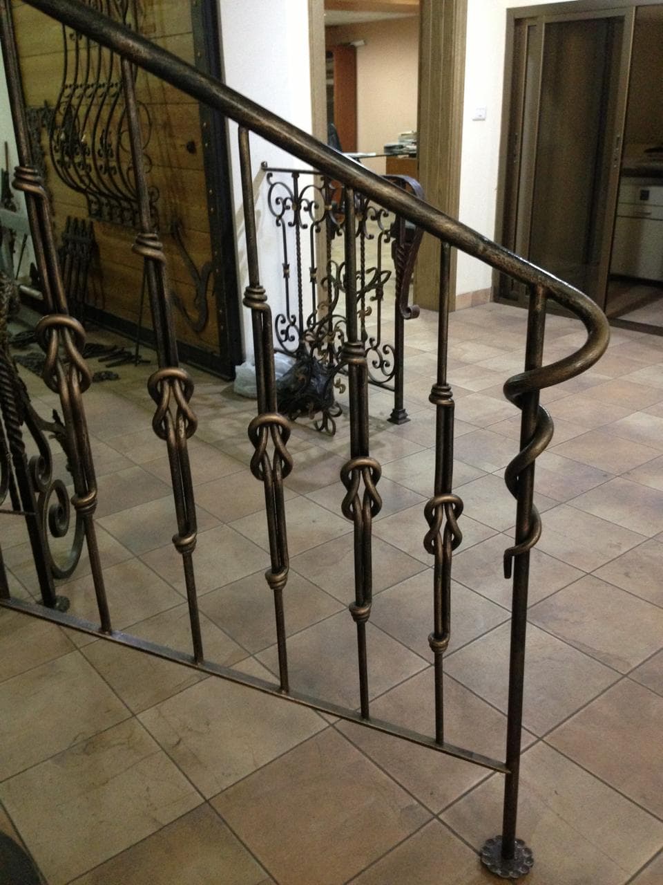 Metal stairway, handrail, and balustrade work, selected view 10